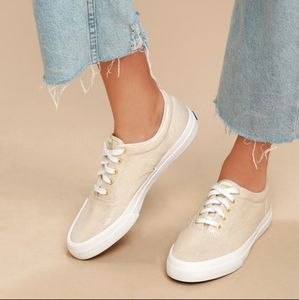 Metallic Keds Anchor Gold Shoes Size 10